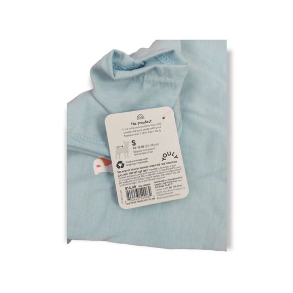YOULY Dog Shirt Small Blue Lightweight Proud Pup - Picture 4 of 5